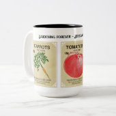 Tasse des Vintagen Saatgutpackers (Vorderseite Links)
