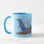 Tasse des Vogel-Druckkaffees (Links)