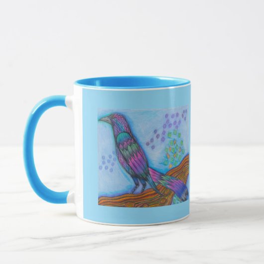 Tasse des Vogel-Druckkaffees (Links)