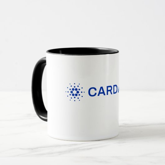 Tasse des vollen Logos von Cardano (Vorderseite Links)