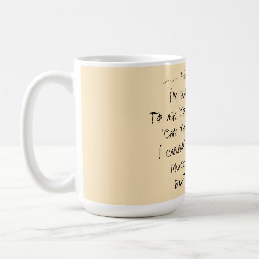 Tasse des vorderen Schreibtisches (Links)