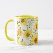 Tasse des weiblichen Blumenmusters (Links)