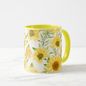 Tasse des weiblichen Blumenmusters (VorderseiteRechts)