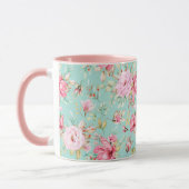 Tasse des weiblichen Blumenmusters (Links)