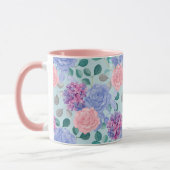 Tasse des weiblichen Blumenmusters (Links)