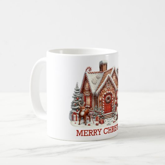 Tasse des Weihnachtshauses (Vorderseite Links)