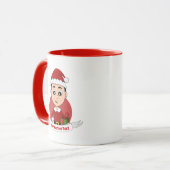 Tasse des Weihnachtsjungen Cartoon (Vorderseite Links)