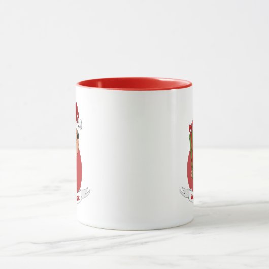 Tasse des Weihnachtsjungen Cartoon (Zentrum)