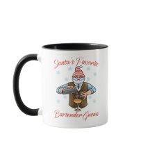 Tasse des Weihnachtsmanns Lieblings-Barkeeper