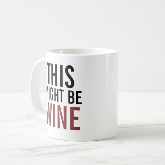 Tasse des Weinlover-Kaffees (Vorderseite Links)