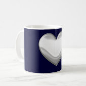 Tasse des weißen Herzens (Vorderseite Links)