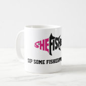 Tasse des weißen Kaffee-Shefishes2 (Vorderseite Links)