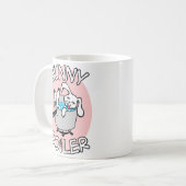 Tasse des weißen Kaffees des Häschen-Kessels (Vorderseite Links)