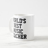Tasse des weltbesten Musiklehrers (Vorderseite Links)