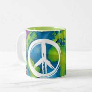 Tasse des Weltfriedens