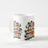 Tasse des Whimsikhauses (Doodle - von Hand gezeich (Vorderseite Links)