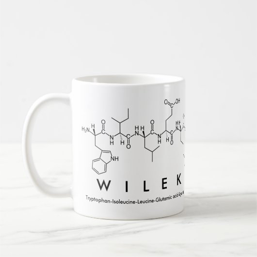 Tasse des Wilek Peptids (Links)