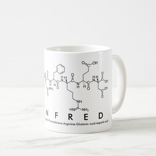 Tasse des Winfred Peptids (VorderseiteRechts)