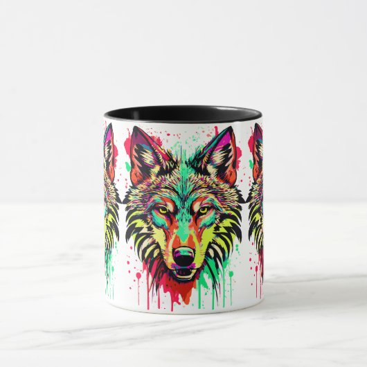 Tasse des Wolfkopfes - Wolf-Tasse - Wölfe (Zentrum)