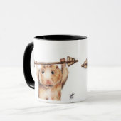 Tasse des Workout-(Hamster) (Vorderseite Links)