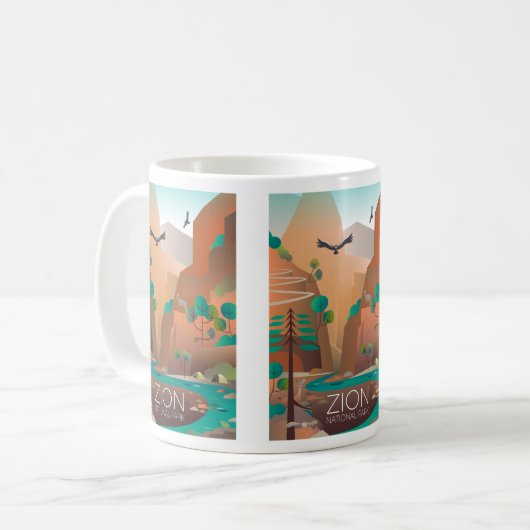 Tasse des Zion-Nationalparks (Vorderseite Links)
