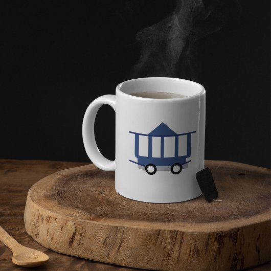 Tasse des Zugtransports