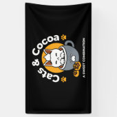 Tasse-Design für Ferien mit gemütlichen Cat- und P Banner (Vertikal)