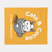 Tasse-Design für Ferien mit gemütlichen Cat- und P Fleecedecke (Vorderseite (Horizontal))