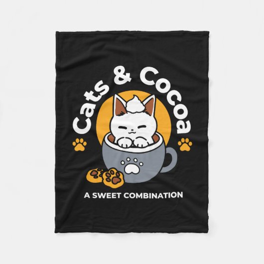 Tasse-Design für Ferien mit gemütlichen Cat- und P Fleecedecke (Vorderseite)