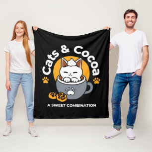 Tasse-Design für Ferien mit gemütlichen Cat- und P Fleecedecke