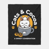 Tasse-Design für Ferien mit gemütlichen Cat- und P Fleecedecke (Vorderseite)