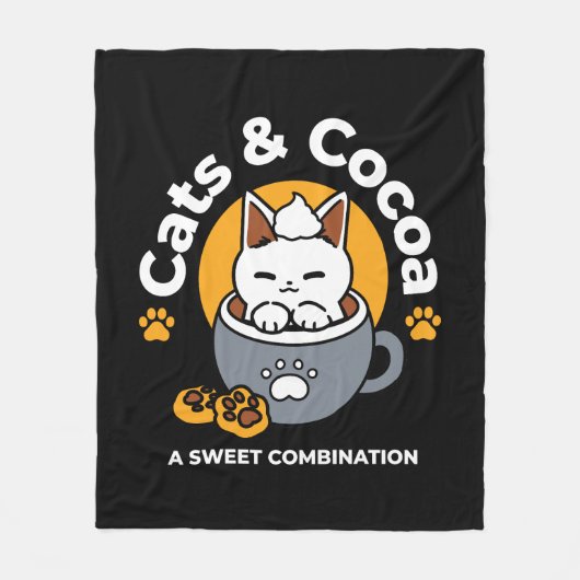 Tasse-Design für Ferien mit gemütlichen Cat- und P Fleecedecke (Vorderseite)