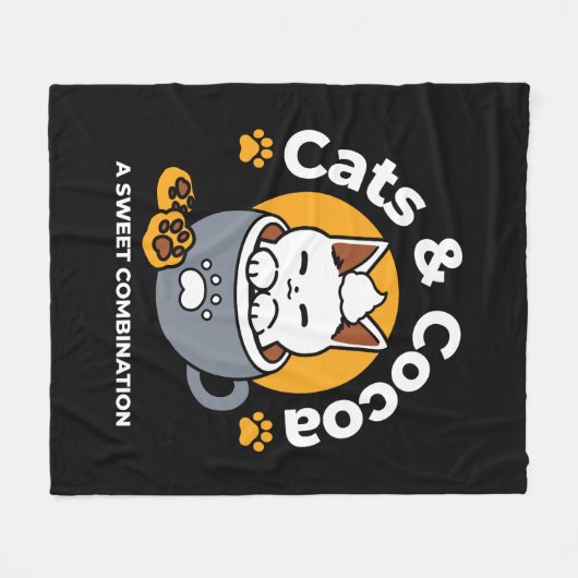 Tasse-Design für Ferien mit gemütlichen Cat- und P Fleecedecke (Vorderseite (Horizontal))