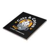 Tasse-Design für Ferien mit gemütlichen Cat- und P Fliese (Seite)