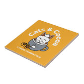 Tasse-Design für Ferien mit gemütlichen Cat- und P Fliese (Seite)