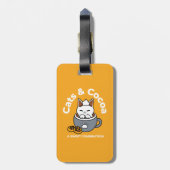 Tasse-Design für Ferien mit gemütlichen Cat- und P Gepäckanhänger (Rückseite vertikal)