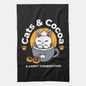 Tasse-Design für Ferien mit gemütlichen Cat- und P Geschirrtuch (Vertikal)