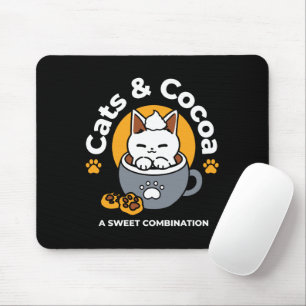Tasse-Design für Ferien mit gemütlichen Cat- und P Mousepad