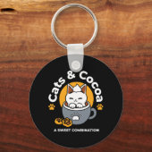 Tasse-Design für Ferien mit gemütlichen Cat- und P Schlüsselanhänger (Rückseite)