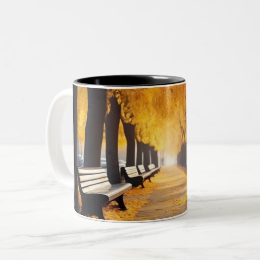 Tasse, Design Herbst Zweifarbige Tasse (Vorderseite Links)