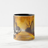 Tasse, Design Herbst Zweifarbige Tasse (Mittel)