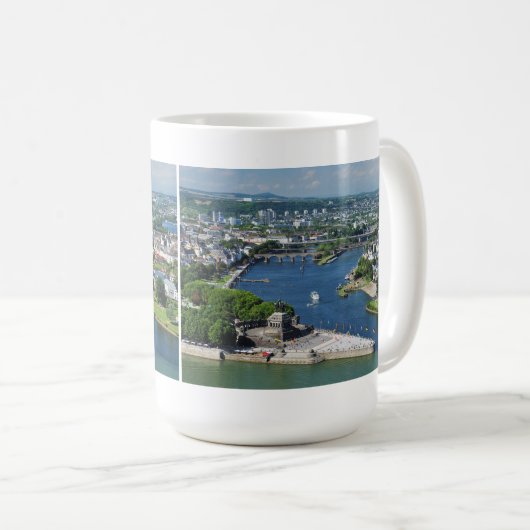 Tasse deutsches Eck in Koblenz (VorderseiteRechts)