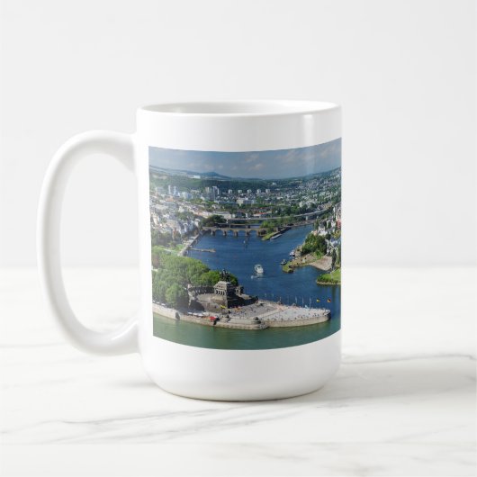 Tasse deutsches Eck in Koblenz (Links)