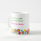 Tasse Dia de Las Madres Foto Taza (Vorderseite Links)