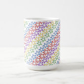 Tasse - Diagonale Bands farbiger Sterne (Mittel)