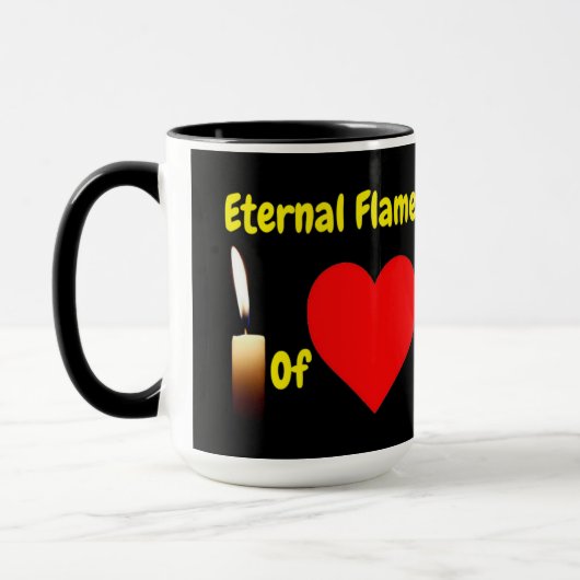 Tasse Diamant Ewige Flamme der Liebe (Links)