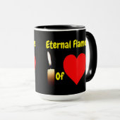 Tasse Diamant Ewige Flamme der Liebe (VorderseiteRechts)