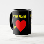 Tasse Diamant Ewige Flamme der Liebe (Vorderseite Links)
