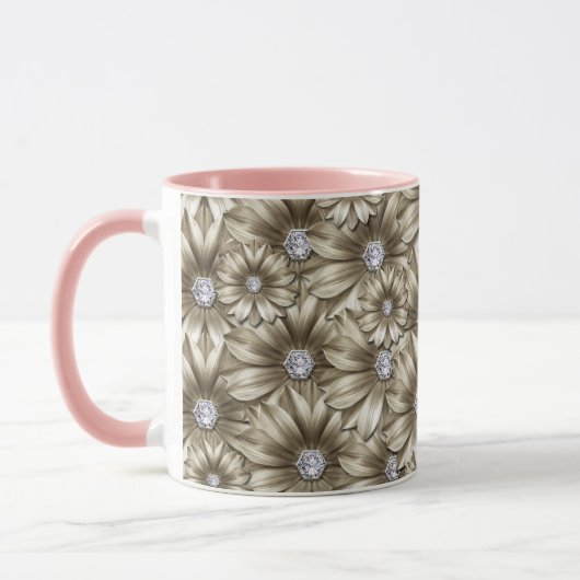 Tasse Diamond Blume (Links)