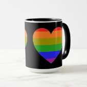 Tasse Diamond Rainbow Heart (VorderseiteRechts)